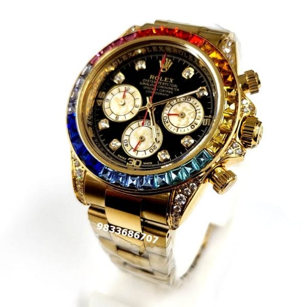 Rolex Daytona Rainbow High Quality Swiss Automatic Watch (2)