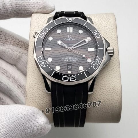 Omega Seamaster Diver Professional Steel Bezel Rubber Strap Super High Quality Swiss Automatic Watch (1)