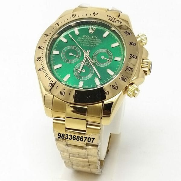 Rolex Cosmograph Daytona Gold Green Dial Super High Quality Swiss Automatic Watch