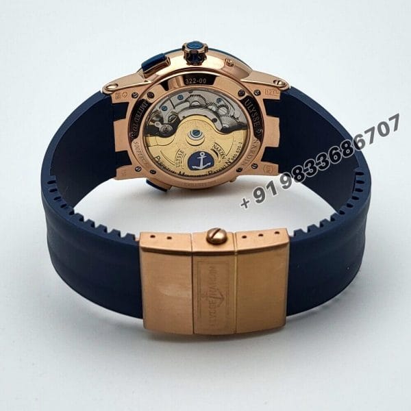 Ulysse Nardin El Toro Blue Rose Gold Super High Quality Swiss Automatic Watch (1)