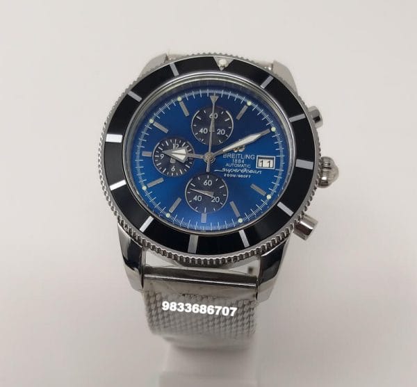 Breitling Superocean Chronograph Steel Blue Dial Watch