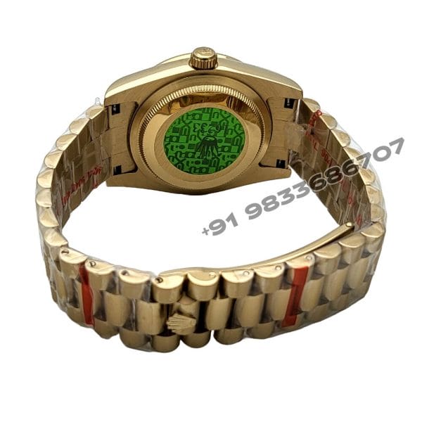 Rolex Day- Date Full Gold Diamond Bezel Stick Marker Diamond Studded Dial Super High Quality Swiss Automatic Watch (2)