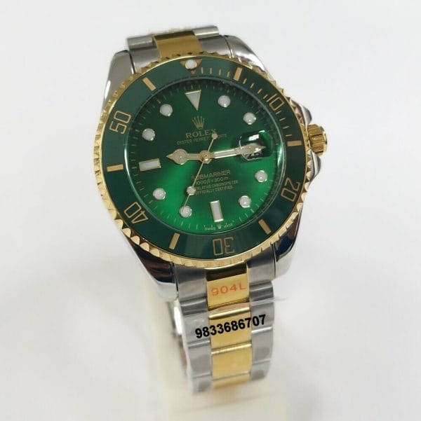 Rolex Submariner Dual Tone Green Dial High Quality Swiss Automatic Watch (1)