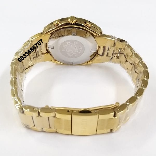 Rado Diastar Full Gold Black Dial Chronograph Movement High Quality Watch (5)