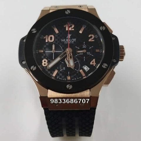 Hublot geneve brown leather watch! (N27,000)