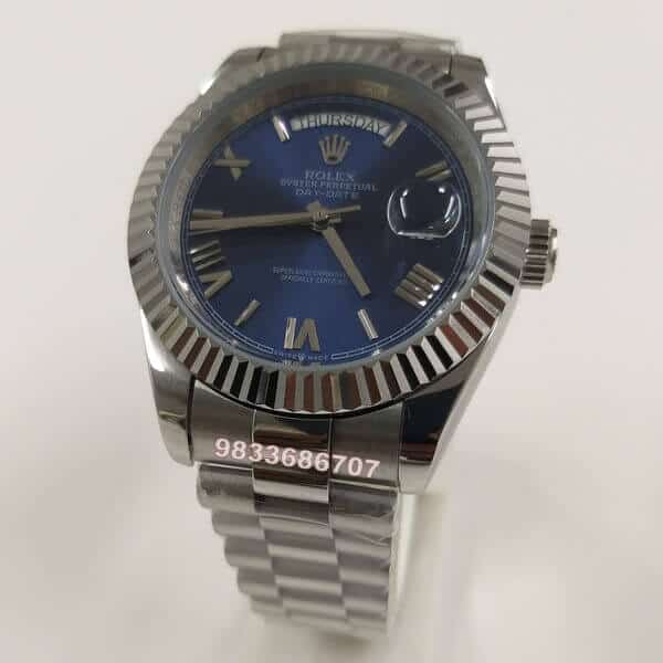 Rolex Day-Date Roman Blue Dial Super High Quality Swiss Automatic Watch ...