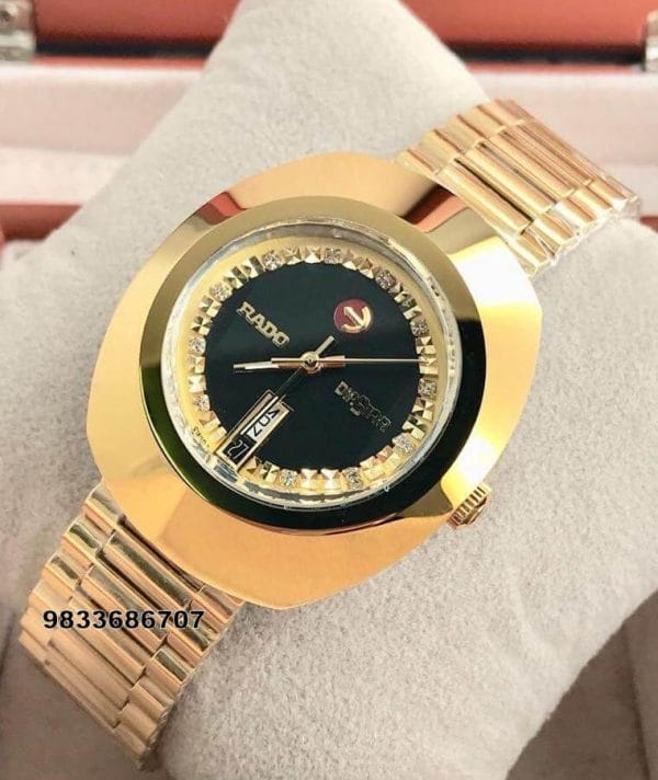 Rado Dia Star Full Gold & Black Dial Automatic Men’s Watch