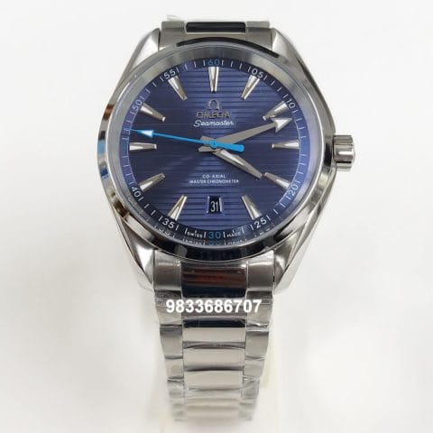 Omega Aqua Tera Co-Axial Master Chronometer Blue Dial Super High Quality Swiss Automatic Watch (2)