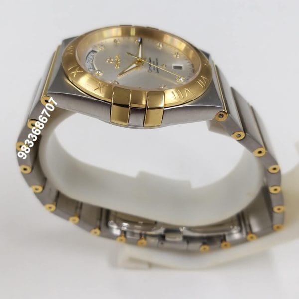 Omega Constellation Double Eagle Day Date Gold Bezel Super High Quality Automatic Watch (2)