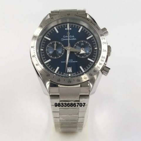 Omega Speedmaster 57 Co-Axial Master Chronometer Blue Dial Super High Quality Chronograph Watch (1)