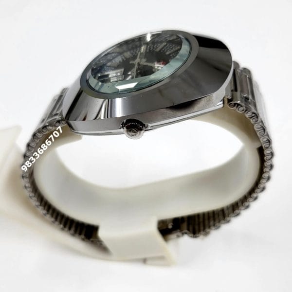 Rado Dia Star Full Silver Diamond Studded Black Dial High Quality Swiss Automatic Watch (2)