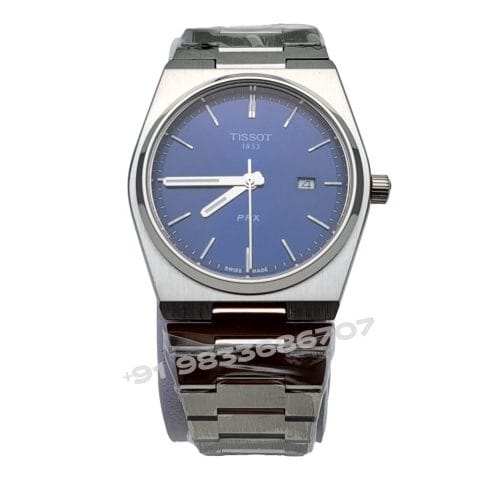 Tissot 1853 T-Classic PRX Blue Dial Stainless Steel Strap Super High Quality Watch (1)