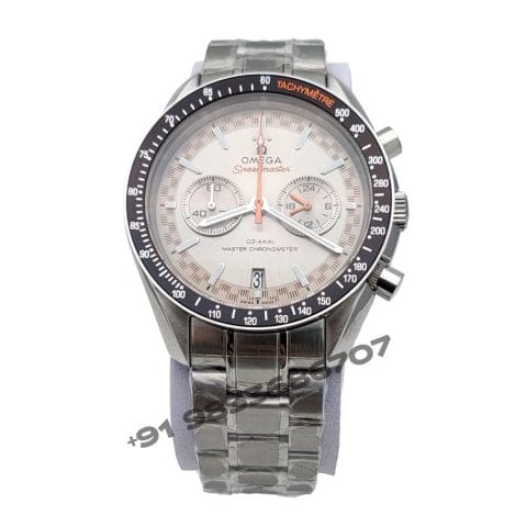 Omega Speedmaster Racing Co-Axial Master Chronograph Silver Dial Super High Quality Watch (6)
