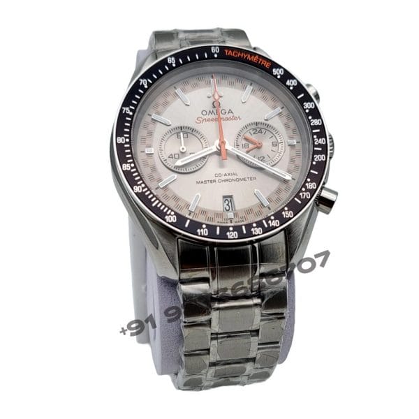 Omega Speedmaster Racing Co-Axial Master Chronograph Silver Dial Super High Quality Watch (6)