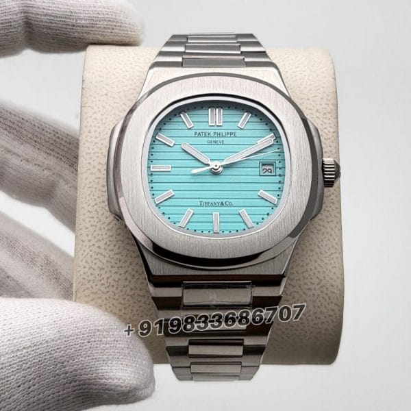 Patek Philippe Nautilus Tiffany & Co Blue Dial Super High Quality Swiss Automatic Watch (1)