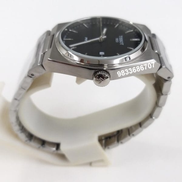 Tissot 1853 T-Classic PRX Black Dial Stainless Steel Strap Super High Quality Watch (1)