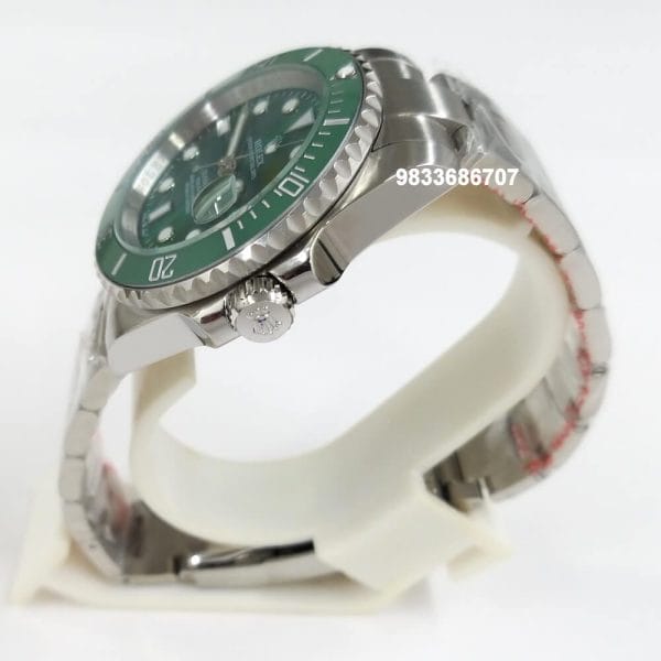 Rolex Submariner Full Silver Green Dial Super High Quality Swiss Automatic Watch (1)