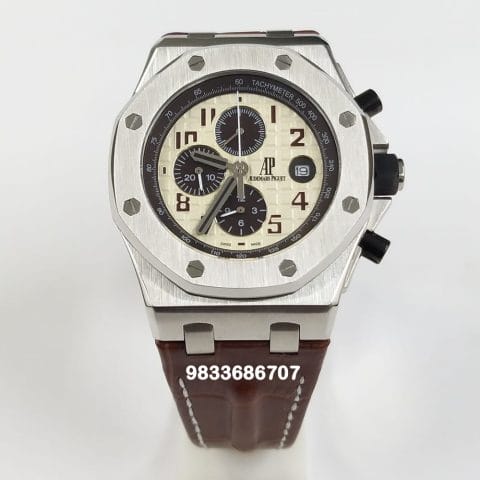 Audemars Piguet Royal Oak Offshore Silver White Dial Super High Quality Chronograph Watch (1)