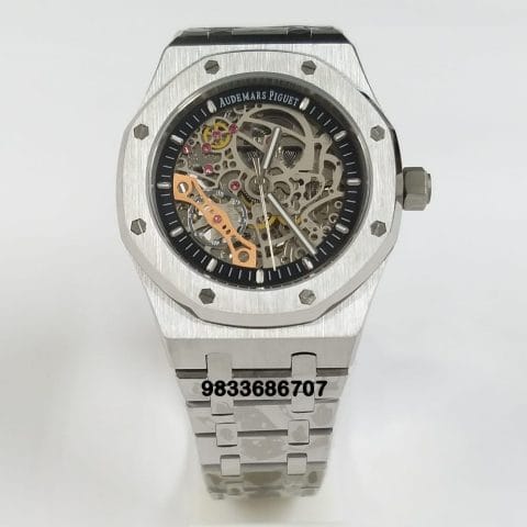 Audemars Piguet Royal Oak Skeleton Silver Dial Super High Quality Swiss Automatic Watch (3)