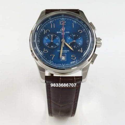 Breitling Premier B01 Chronograph Stainless Steel Blue Dial Super High Quality Watch (3)