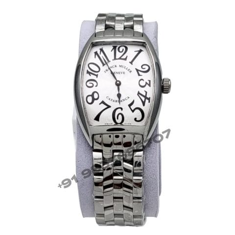 Franck Muller Casablanca Stainless Steel White Dial Super High Quality Women’s Watch (1)