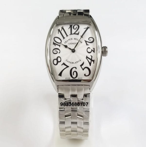 Franck Muller Casablanca Stainless Steel White Dial Super High Quality Women’s Watch (2)