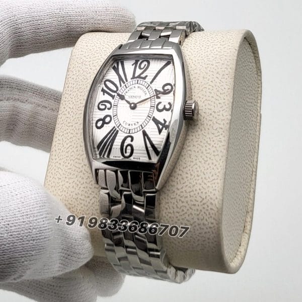 Franck Muller Cintree Curvex Stainless Steel White Dial Super High Quality Women’s Watch
