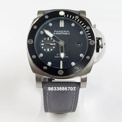 Luminor Panerai Submersible Stainless Steel Black Dial Super High Quality Swiss Automatic Watch (3)