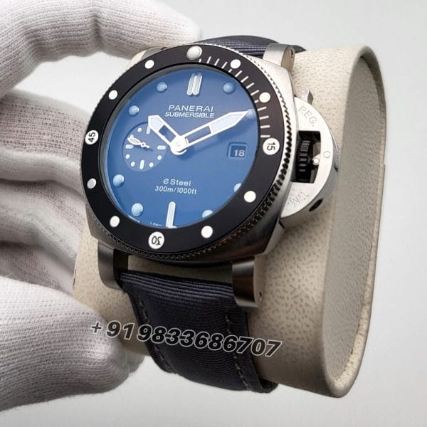 Luminor Panerai Submersible Stainless Steel Black Dial Super High Quality Swiss Automatic Watch (1)