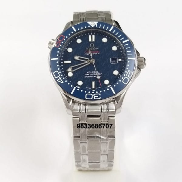 Omega Seamaster 007 James Bond 50Th Anniversary Limited Edition Blue Dial Super High Quality Swiss Automatic Watch (1)