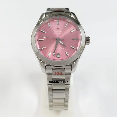 Omega Seamaster Aqua Terra Shades Co-Axial Master Chronometer Pink Dial Super High Quality Swiss Automatic Watch (1)