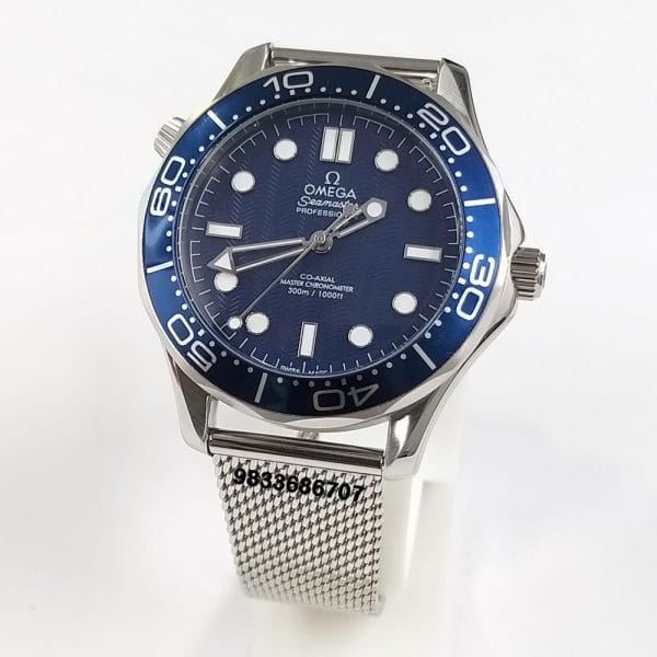 Omega Seamaster Diver 300 M Blue Dial Super High Quality Swiss Automatic Watch (1)