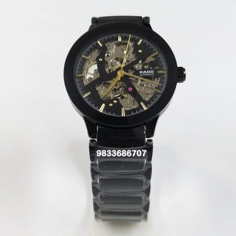 Rado Centrix Open Heart Black Skeleton Dial Super High Quality Swiss Automatic Watch (1)