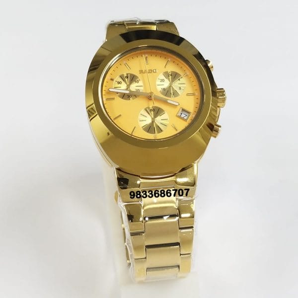 Rado Diastar Chronograph Full Gold High Quality Watch (1)