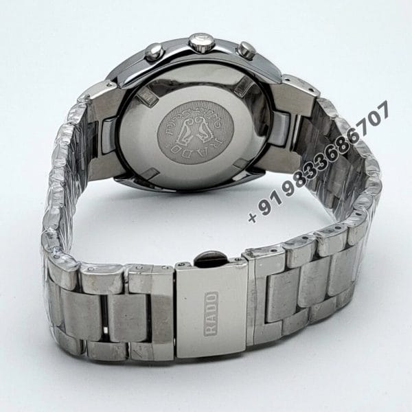 Rado Diastar New Original Chronograph Full Silver Blue Dial Super High Quality Watch