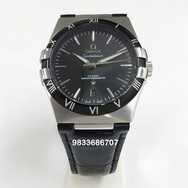 Omega Constellation Master Chronometer Silver Black Dial Super High Quality Swiss Automatic Watch (1)