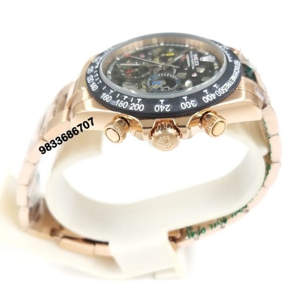 Rolex Oyster Perpetual Cosmograph Daytona Rose Gold Skeleton Super High Quality Swiss Automatic Watch