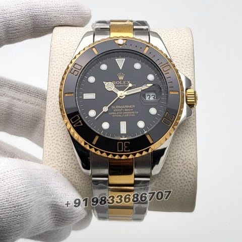 Rolex Submariner Dual Tone Black Dial High Quality Swiss Automatic Watch