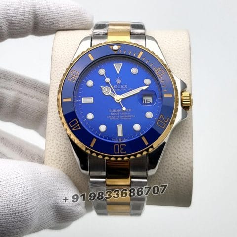 Rolex Submariner Dual Tone Blue Dial High Quality Swiss Automatic Watch