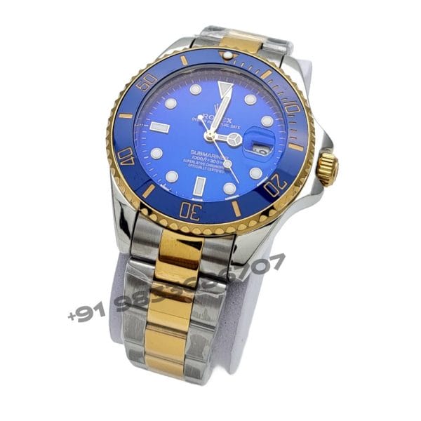 Rolex Submariner Dual Tone Blue Dial High Quality Swiss Automatic Watch (1)