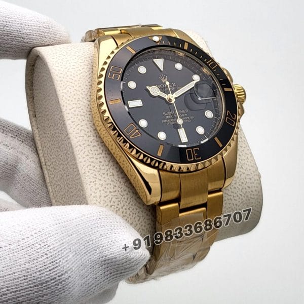 Rolex Submariner Full Gold Black Dial High Quality Swiss Automatic Watch
