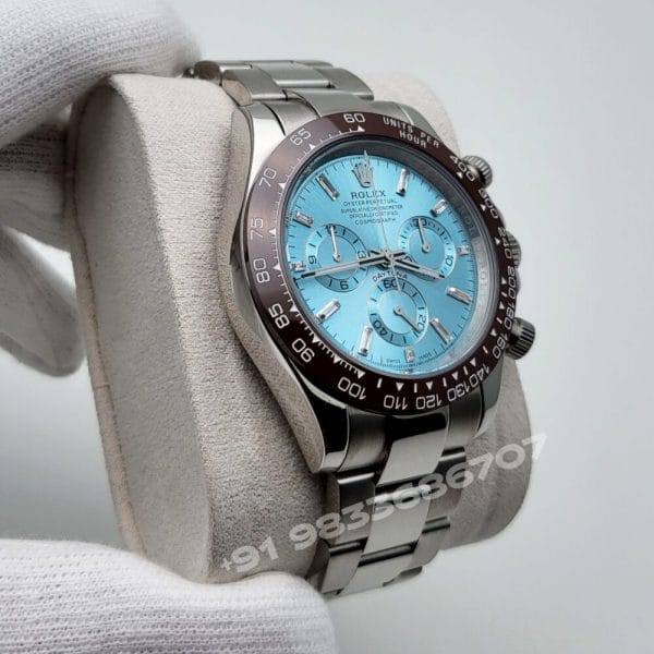 Rolex Cosmograph Daytona Platinum Ice Blue Dial 1:1 Super Clone Replica