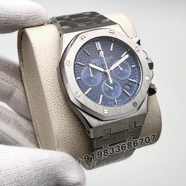 Audemars Piguet Royal Oak Chronograph Stainless Steel Blue Dial 41mm Super High Quality Clone Watch (1)