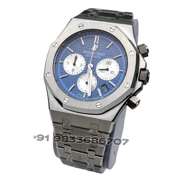 Audemars Piguet Royal Oak Chronograph Stainless Steel Blue Dial 41mm Super High Quality Replica Watch (2)