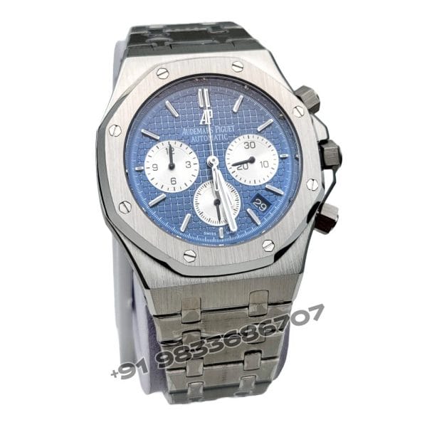 Audemars Piguet Royal Oak Chronograph Stainless Steel Blue Dial 41mm Super High Quality Replica Watch (3)