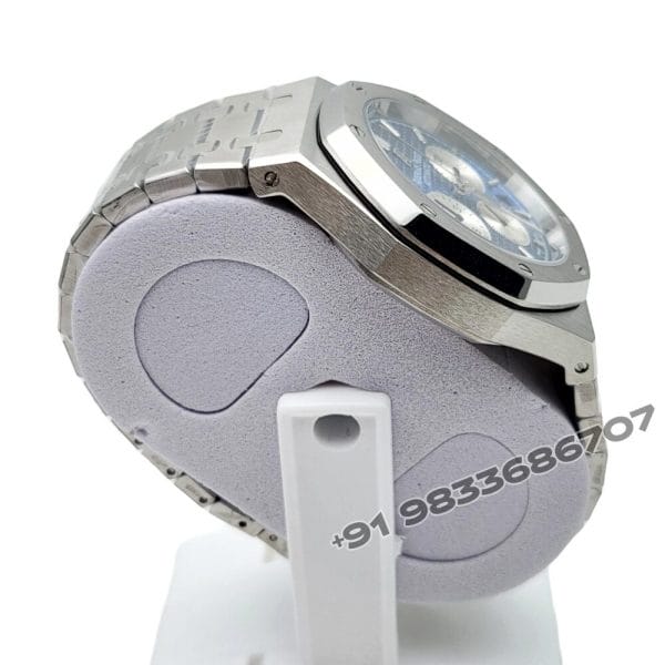 Audemars Piguet Royal Oak Chronograph Stainless Steel Blue Dial 41mm Super High Quality Replica Watch (5)