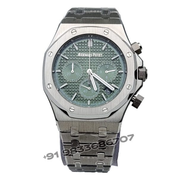 Audemars Piguet Royal Oak Chronograph Stainless Steel Green Dial 41mm Super High Quality Watch (1)