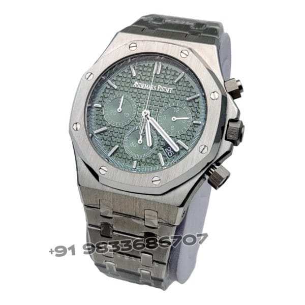 Audemars Piguet Royal Oak Chronograph Stainless Steel Green Dial 41mm Super High Quality Watch (2)