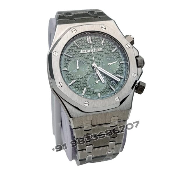 Audemars Piguet Royal Oak Chronograph Stainless Steel Green Dial 41mm Super High Quality Watch (3)