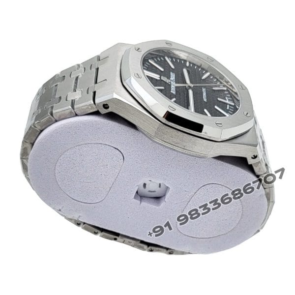 Audemars Piguet Royal Oak Stainless Steel Black Dial 41mm Super High Quality Swiss Automatic First Copy Watch (3)